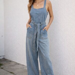 Women's Blue Denim Jumpsuit